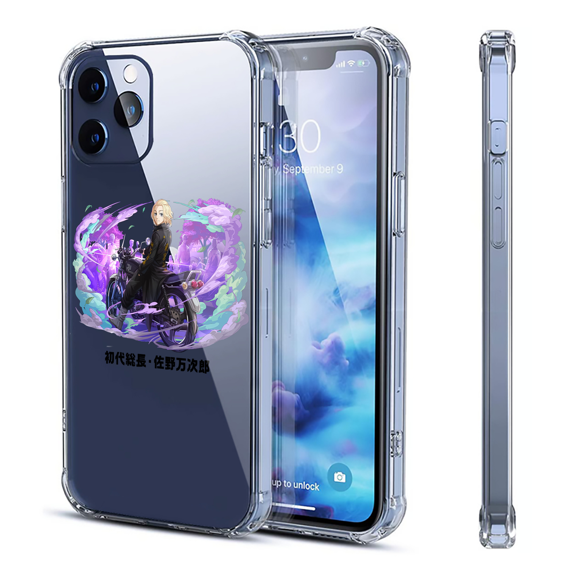 （画像用） 東京リベンジャーズ Tokyo Revengers 【iPhone 12シリーズ対応】透明スマホケース（クリアソフトケース）